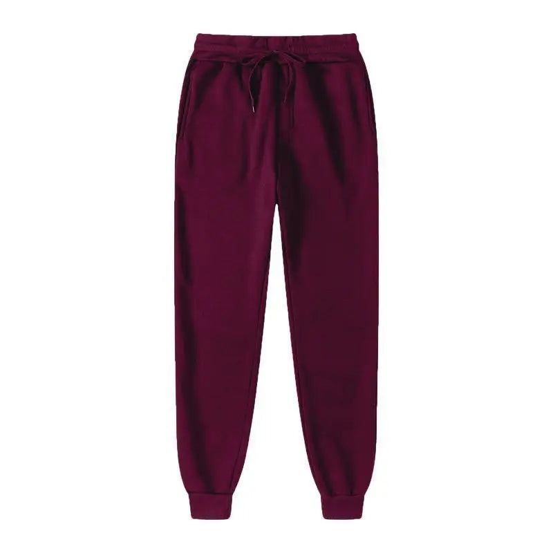 2026 novas calças esportivas casuais masculinas moda cor sólida calças soltas street wear outono/inverno lento correndo calças de fitness