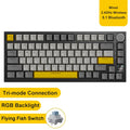Teclado Mecânico Sem Fio AJAZZ AK820/Pro Bluetooth 5.1 2.4G USB-C Com Fio Hot Swappable RGB para Jogos com Montagem Gasket