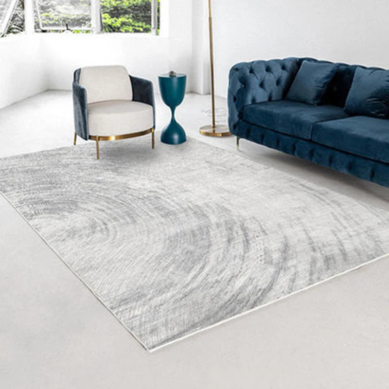 Moderno simples sala de estar decoração tapete grande área macia lounge tapete cinza nórdico para o quarto lavável anti-deslizamento tapete