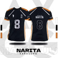 Camisa xadrez japonesa Haikyuu Fox Valley, anime impresso em 3D para homens e mulheres, camiseta esportiva de manga curta da moda de tamanho grande