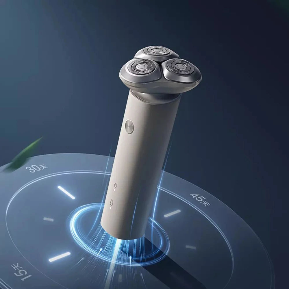 Barbeador Elétrico MIJIA S101 para Homens, Barbeadores Elétricos Masculinos, Barbeador Recarregável para Uso a Seco e Molhado, 18 Lâminas Sem Aperto, 60 Dias de Uso