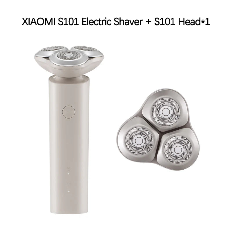 Barbeador Elétrico MIJIA S101 para Homens, Barbeadores Elétricos Masculinos, Barbeador Recarregável para Uso a Seco e Molhado, 18 Lâminas Sem Aperto, 60 Dias de Uso