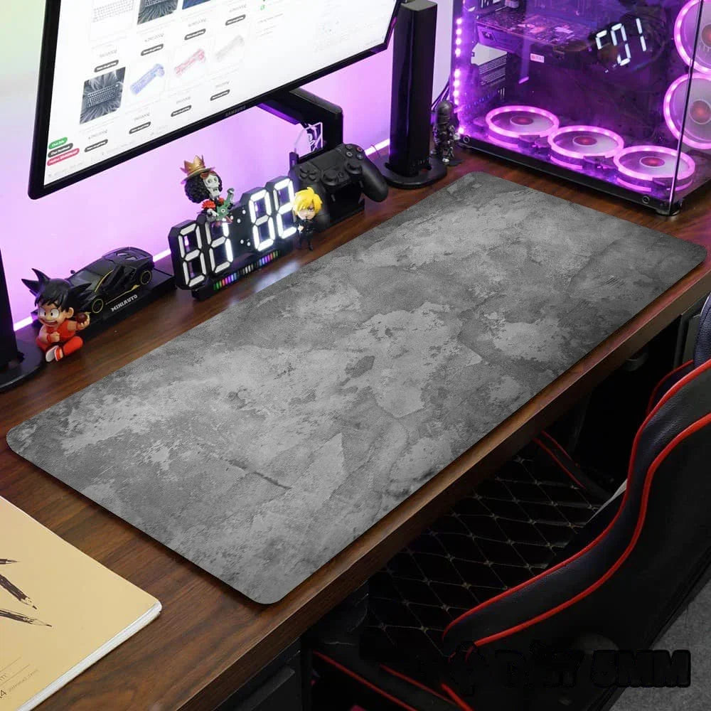 Tapete de mesa tamanho grande, 900x400mm, overlock, mouse pad xxl, teclado de mesa, série cinza, mouse pad para jogos, acessórios de computador