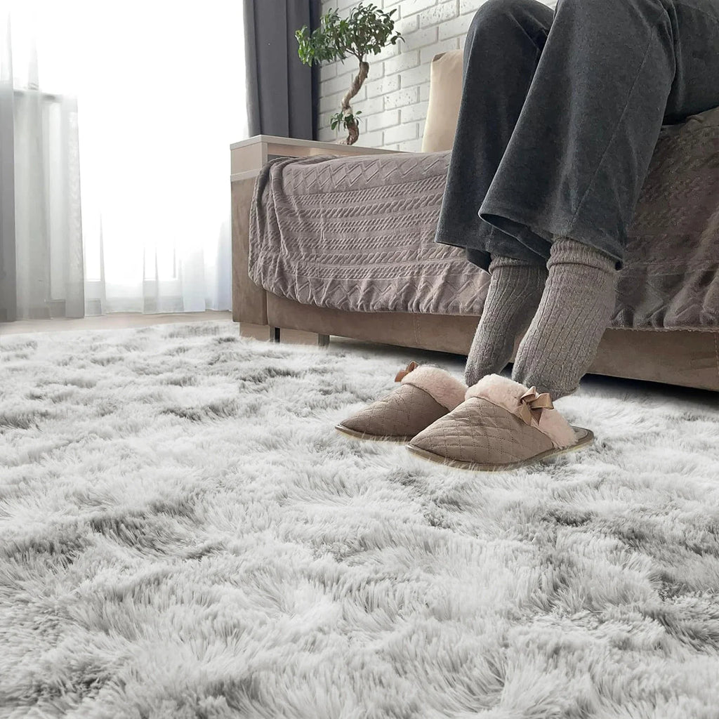Tapete macio e fofo VIKAMA, tapete felpudo antiderrapante, ideal para quartos, salas de estar e quartos infantis como decoração de casa