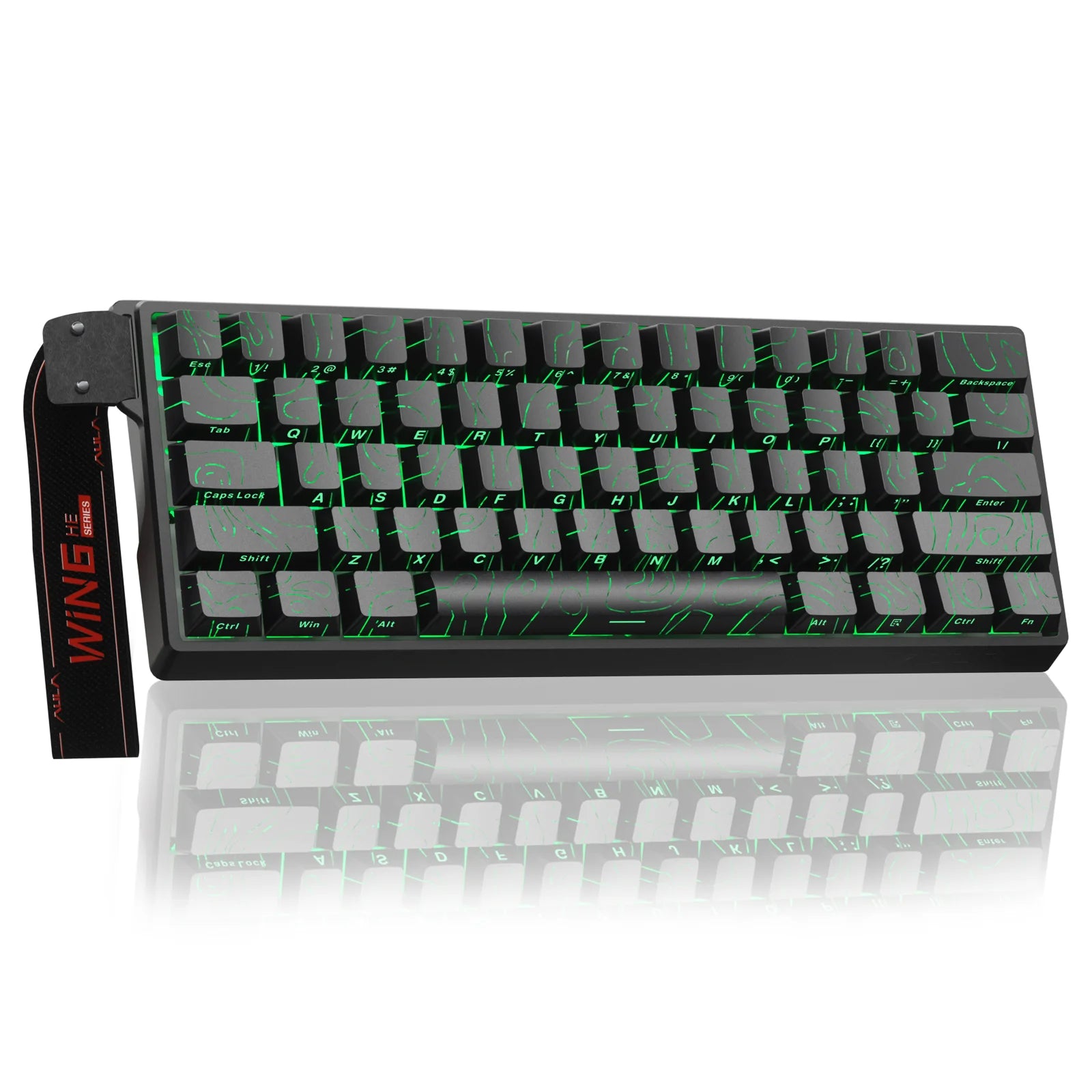 AULA WIN60 Teclado com interruptor magnético Gatilho rápido 8K Retorno RGB Hotswap 60% Teclado para jogos personalizado