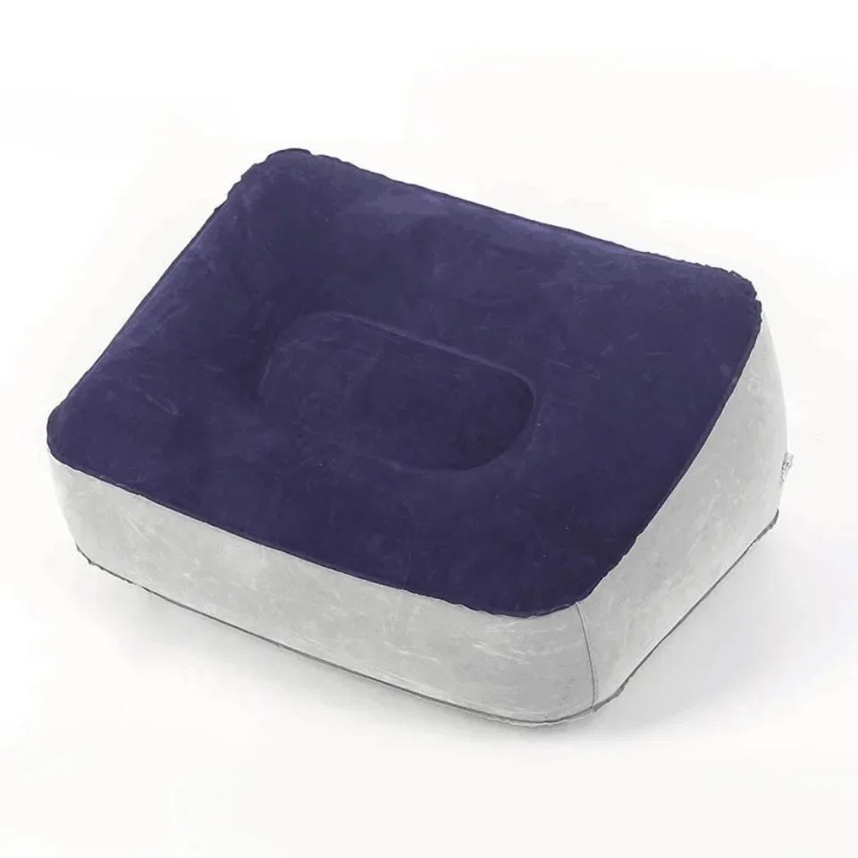 Almofada Inflável de PVC para Descanso dos Pés, Apoio para Pernas em Viagens, Escritório e Casa, Suporte para Relaxar os Pés embaixo da Mesa