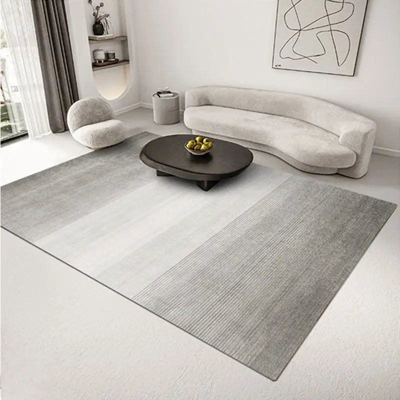 Moderno simples sala de estar decoração tapete grande área macia lounge tapete cinza nórdico para o quarto lavável anti-deslizamento tapete