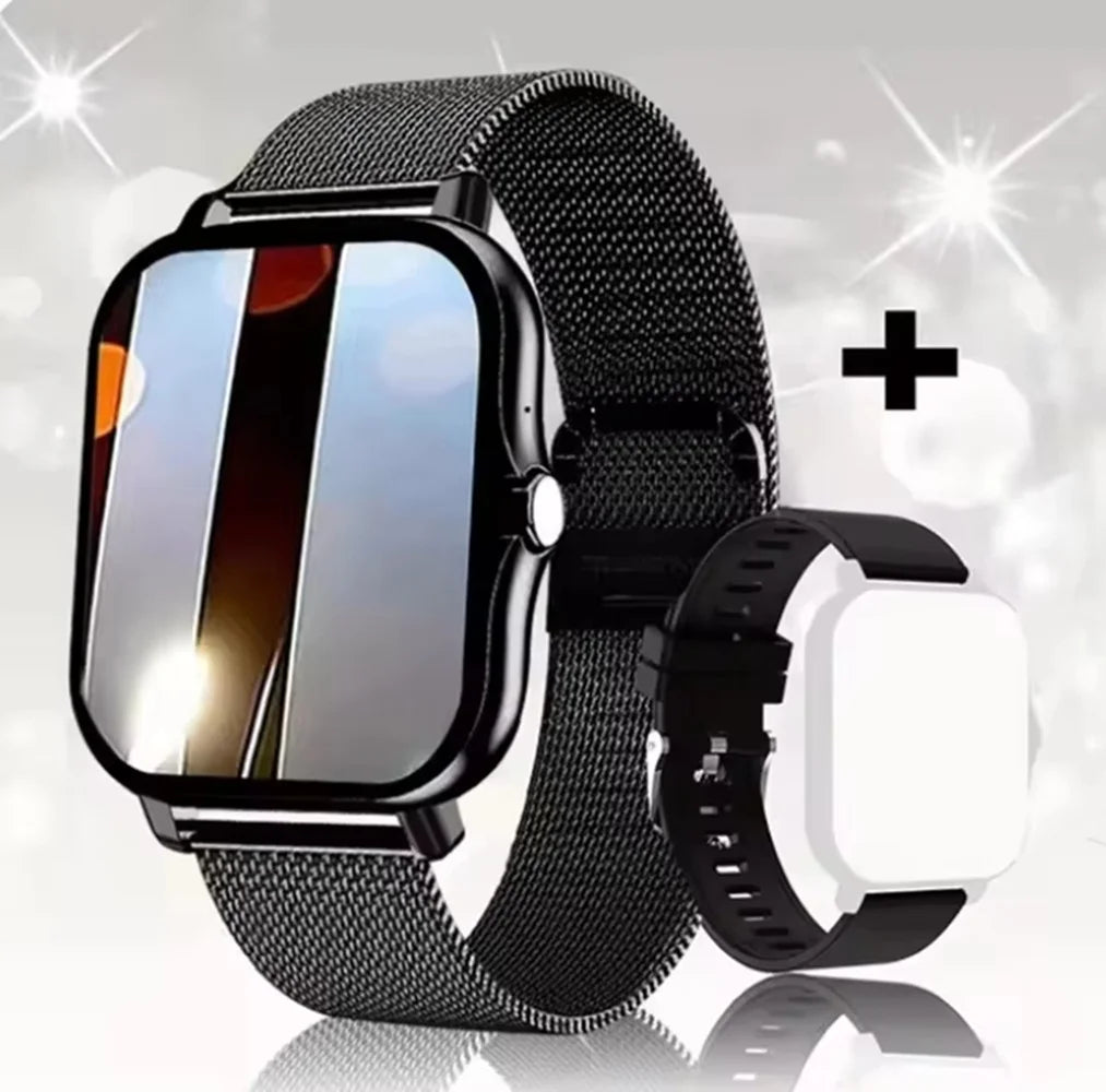 G.l wear novo smartwatch 1.83 polegadas display hd bluetooth chamando freqüência cardíaca atividade rastreamento smartwatch masculino feminino presente do feriado