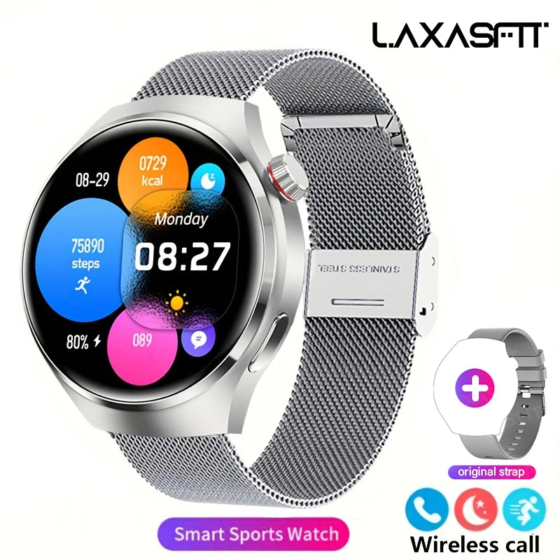 G.l wear 2025 novo relógio inteligente masculino display hd rastreamento de saúde bluetooth chamando assistente de voz esportes smartwatch