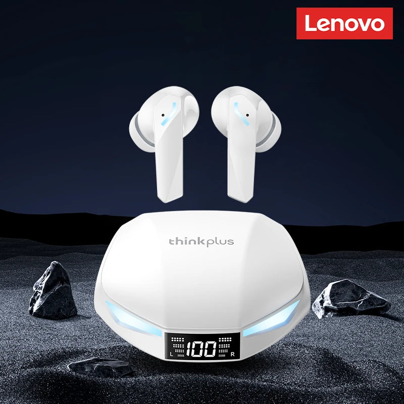 Original lenovo xt53 tws atualização bluetooth v5.4 fones de ouvido sem fio led display digital redução ruído fone