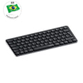 Rapoo E9050L/9010M ABNT2 Português Brasil Multi-Dispositivo Bluetooth Teclado Sem Fio Cor Preta com Chave Multimídia