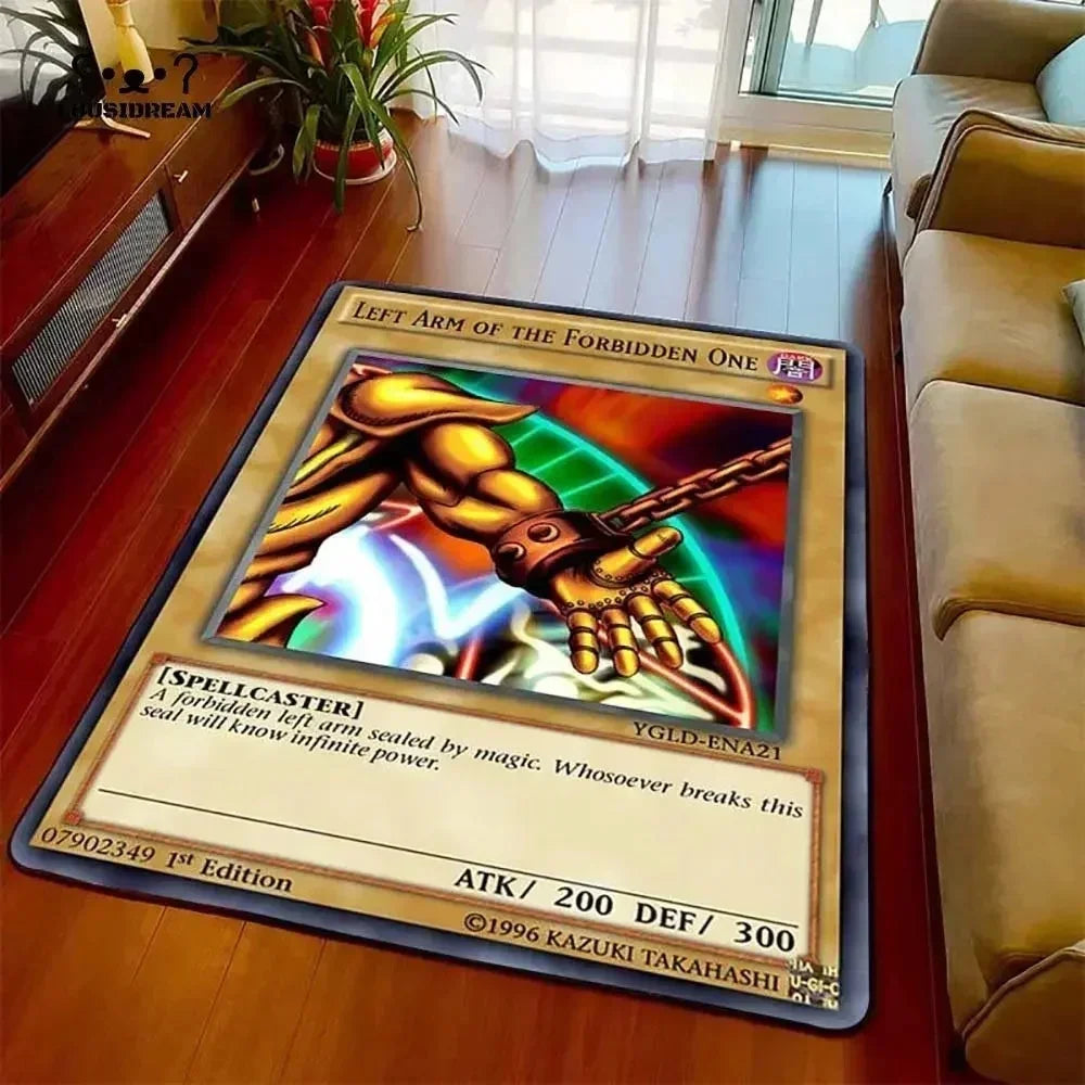 Yu-gi-oh olhos azuis dragão branco anime antiderrapante tapete dos desenhos animados para sala de estar quarto área decorativa presente perfeito