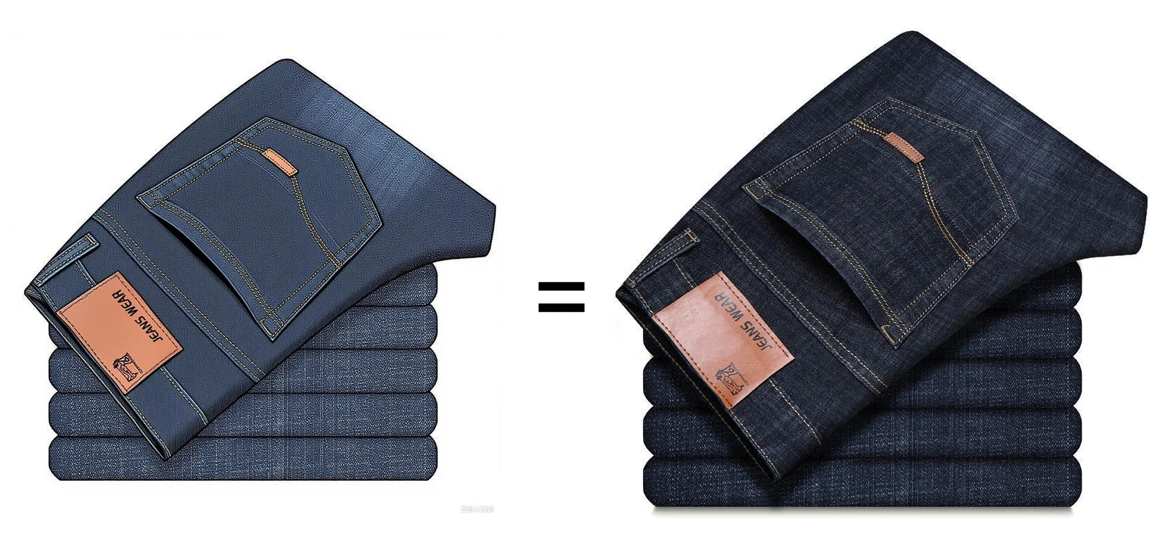 2025 moda masculina negócios jeans estilo clássico casual elástico fino ajuste jeans calças jeans masculino preto azul