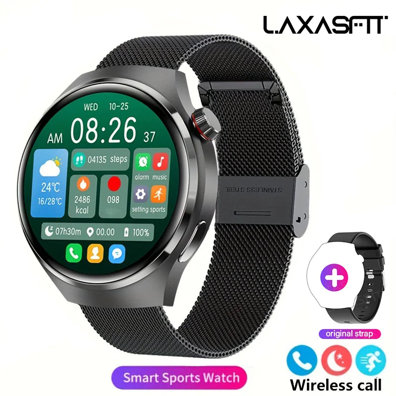 G.l wear 2025 novo relógio inteligente masculino display hd rastreamento de saúde bluetooth chamando assistente de voz esportes smartwatch