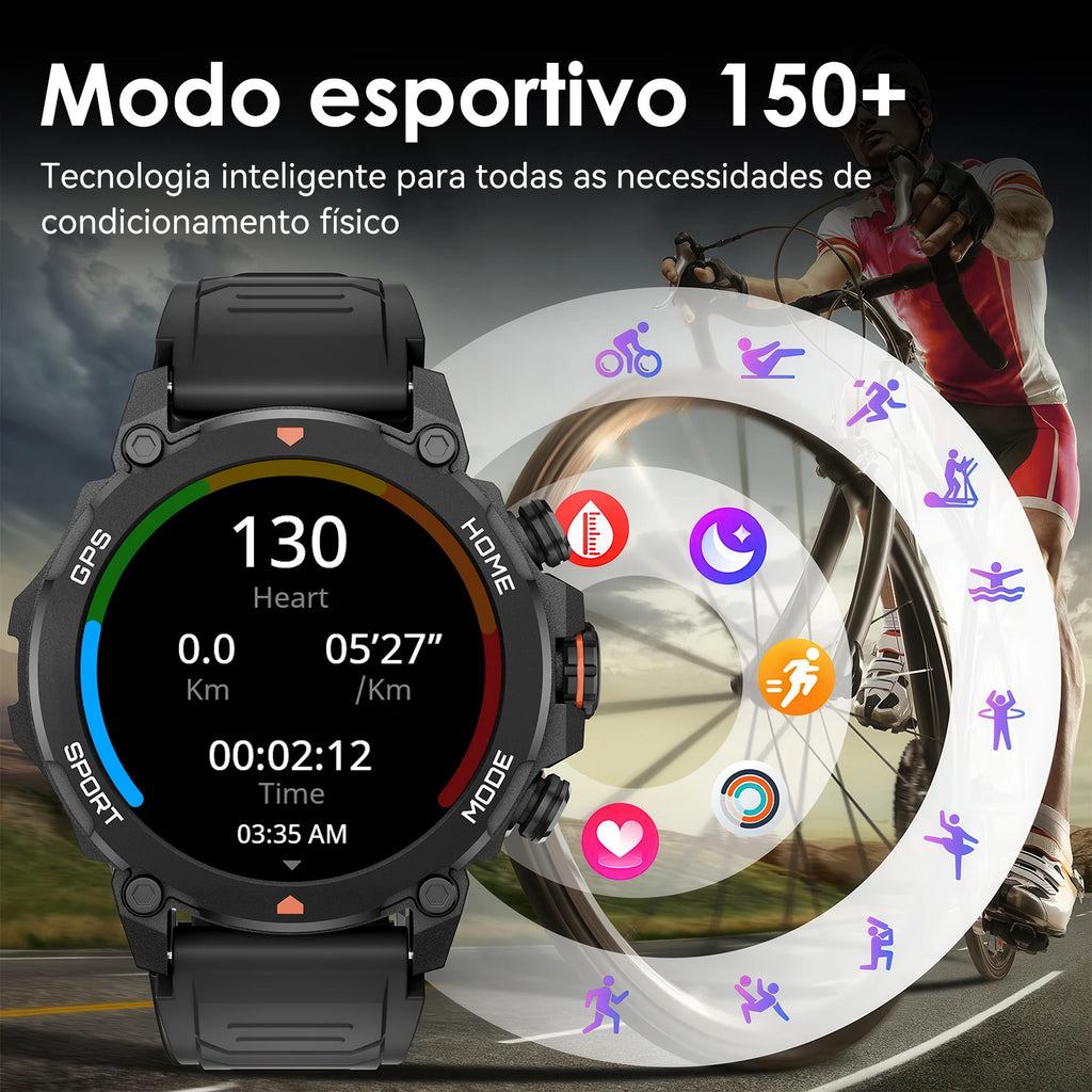 Active 2 Smartwatch 2025 Bluetooth, Chamada de Voz, Monitor de Frequência Cardíaca, Esportivo, Compatível com Android e iOS