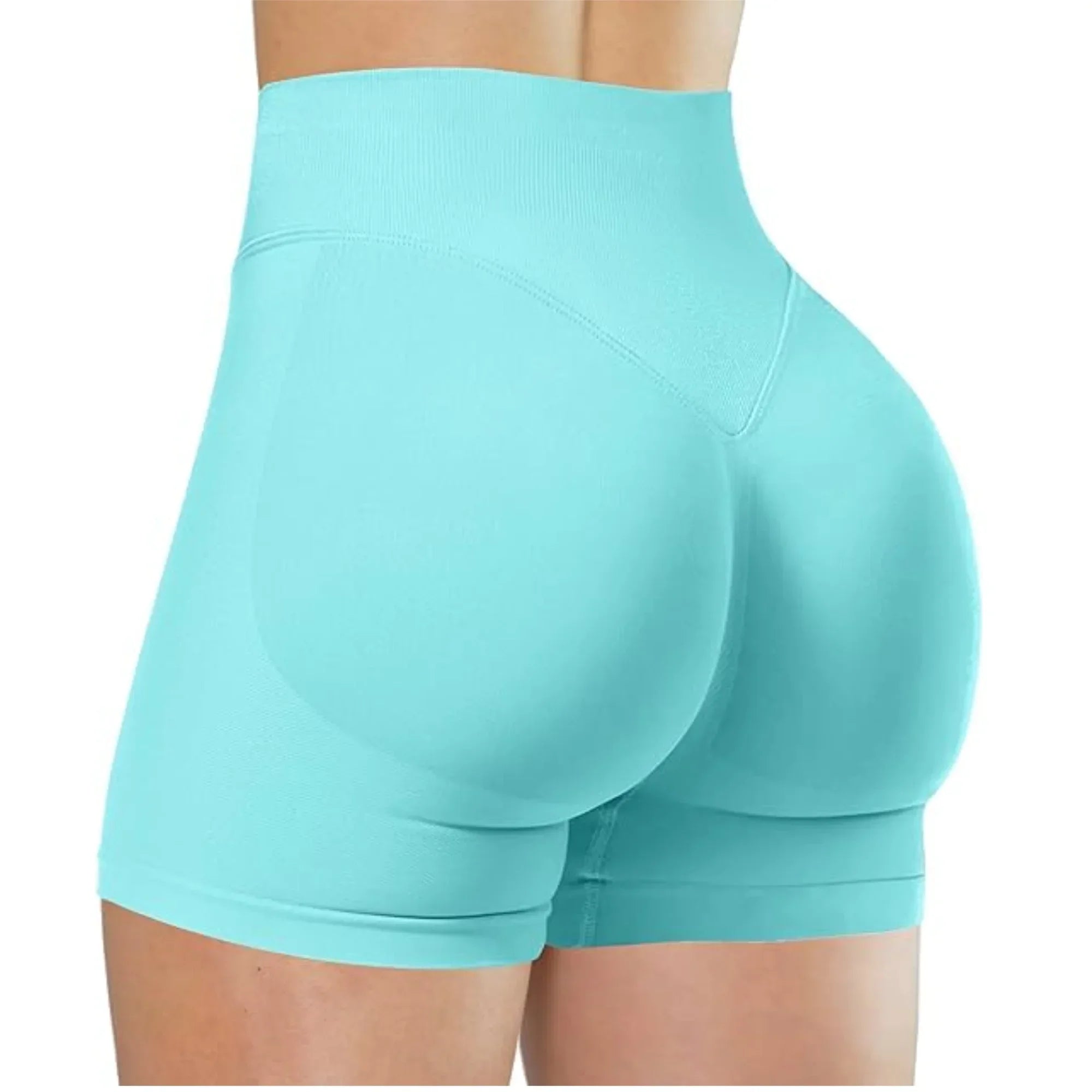 Verão cintura alta shorts de yoga para mulheres moda e sexy correndo calças de fitness cor sólida yoga leggings calças elásticas
