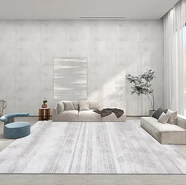 Moderno simples sala de estar decoração tapete grande área macia lounge tapete cinza nórdico para o quarto lavável anti-deslizamento tapete