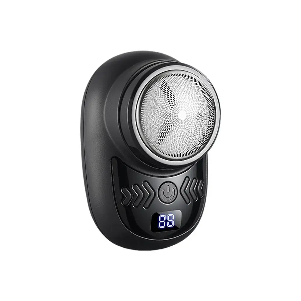 Barbeador Elétrico Masculino Lavável, Mini Aparador de Barba Compacto e Portátil, Ferramenta Recarregável para Aparar Barba