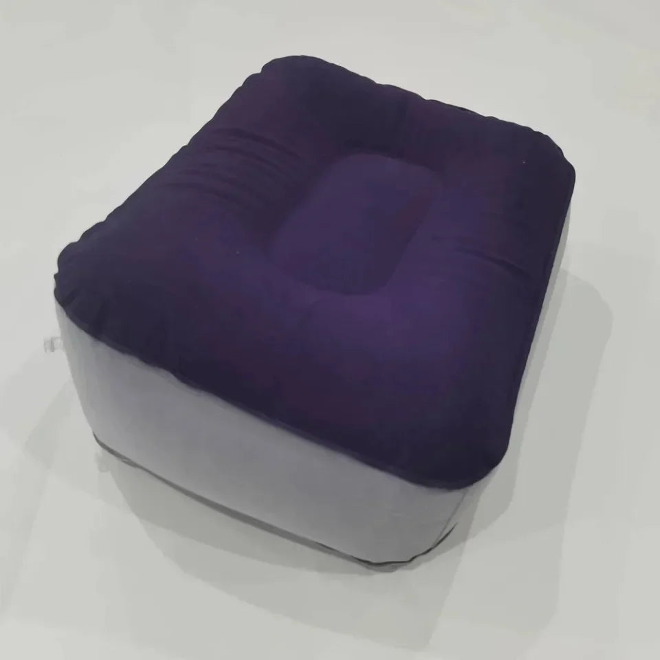 Almofada Inflável de PVC para Descanso dos Pés, Apoio para Pernas em Viagens, Escritório e Casa, Suporte para Relaxar os Pés embaixo da Mesa
