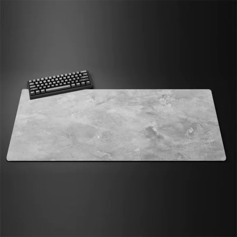 Tapete de mouse cinza grande/pequeno overlocked mousepad xxl teclado de mesa almofada de mesa série cinza tapete de mesa de jogo acessórios de computador