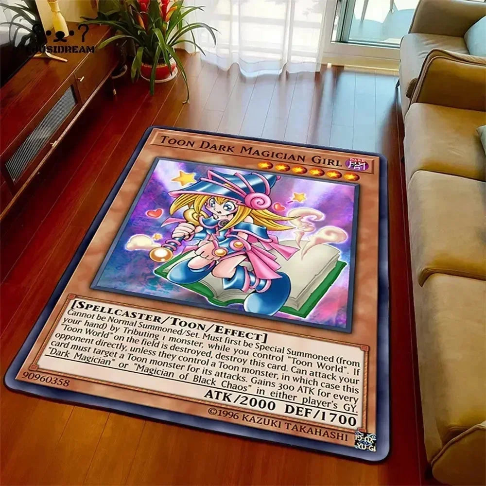 Yu-gi-oh olhos azuis dragão branco anime antiderrapante tapete dos desenhos animados para sala de estar quarto área decorativa presente perfeito