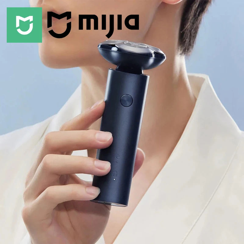 Barbeador Elétrico MIJIA S101 para Homens, Barbeadores Elétricos Masculinos, Barbeador Recarregável para Uso a Seco e Molhado, 18 Lâminas Sem Aperto, 60 Dias de Uso
