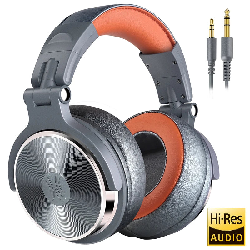 Oneodio fone de ouvido com fio com microfone, Pro 10/30/50 headphone profissional studio DJ, over ear HiFi monitor headset com Hi-Res áudio, Para o PC Telefónico