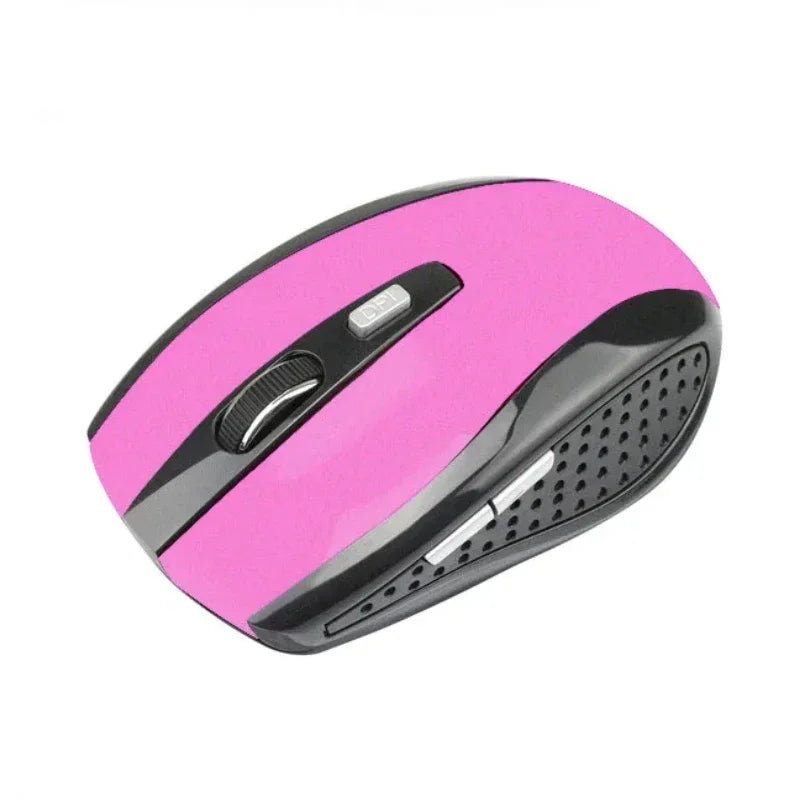 Mouse de computador sem fio usb ajustável gamer gaming 6 botões óptico 2.4 receptor usb para computador acessórios para computador