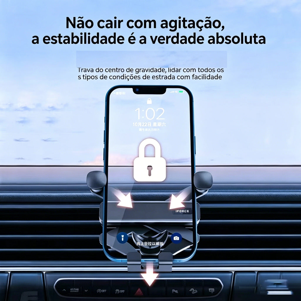 Suporte Smartphone Veicular Ar-Condicionado Articulado