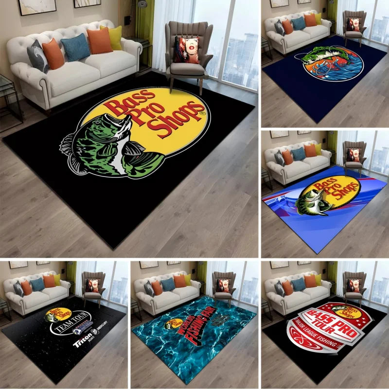 Série de pesca padrão tapete antiderrapante presente decoração para casa tapete macio para sala estar quarto sofá cozinha banheiro capacho