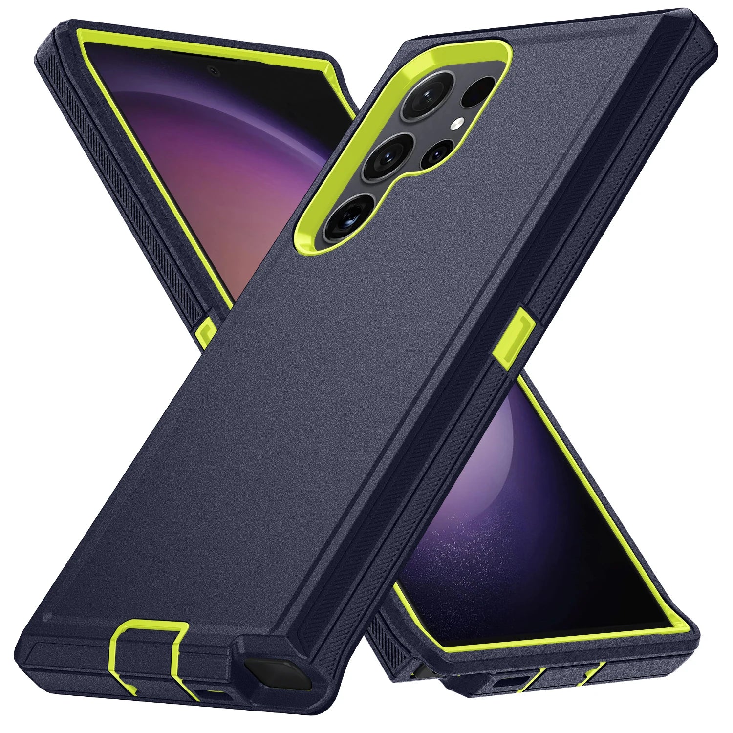 Para samsung galaxy s25 s24 s23 s22 s21 s20 fe plus ultra nota 20 armadura à prova de choque defender caso telefone duro pc + tpu capa traseira