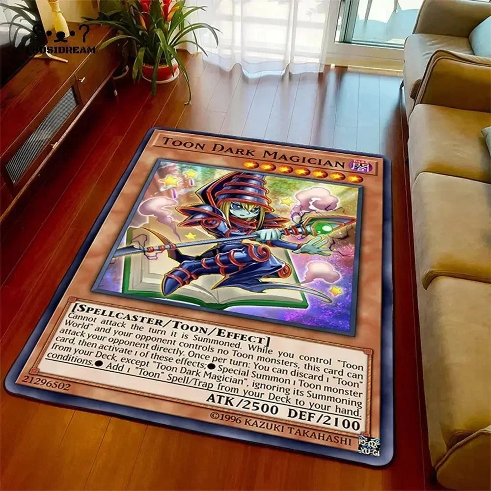 Yu-gi-oh olhos azuis dragão branco anime antiderrapante tapete dos desenhos animados para sala de estar quarto área decorativa presente perfeito