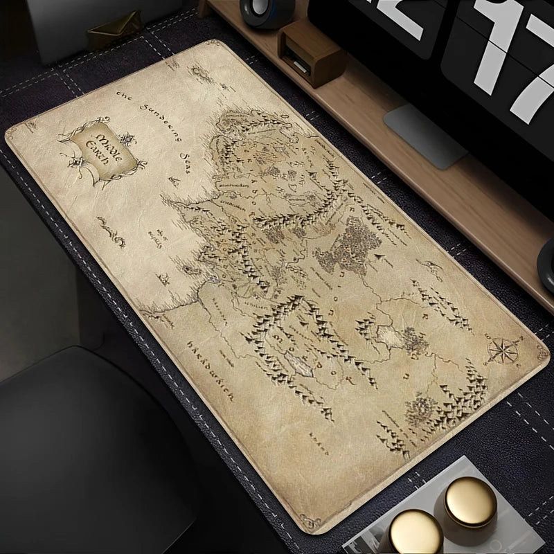 Mouse Pad para Jogos T-The Lord of the Rings 90x40cm, Tapete de Mesa para Computador, Acessórios para Gamer, Tapete de Teclado