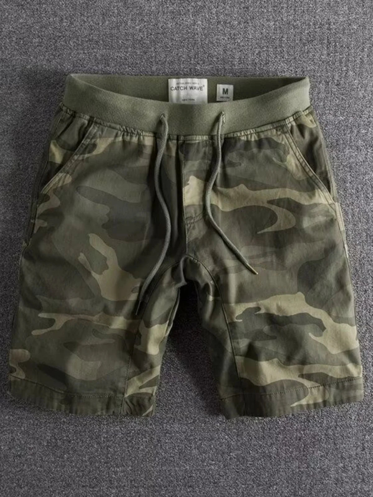 Bermudas de Trabalho Camufladas de Secagem Rápida em Algodão Puro, Respiráveis, Estilo Japonês Retrô, Moda Jovem Casual de Verão