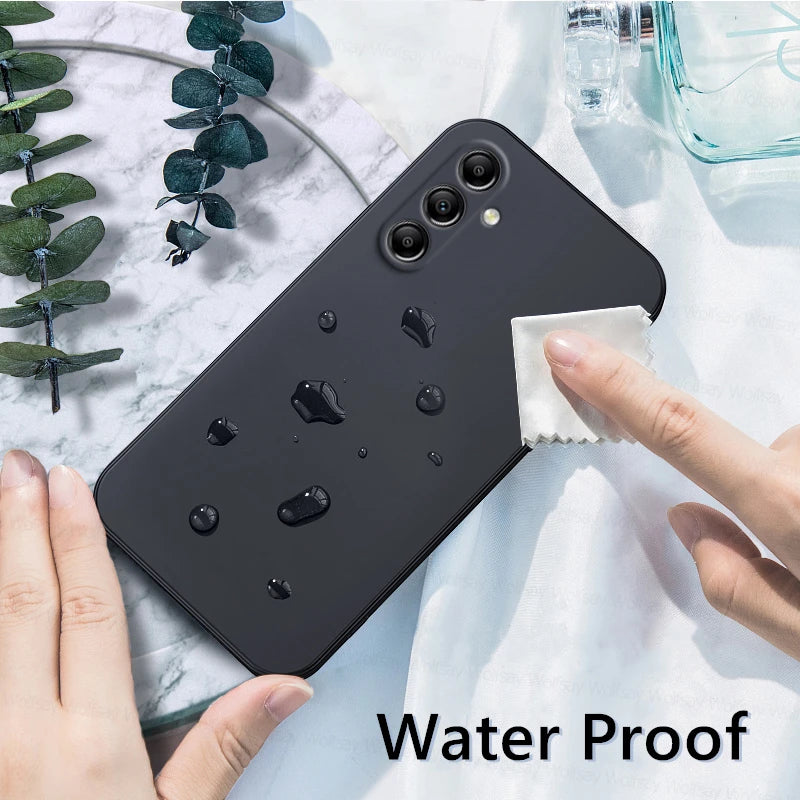 Para samsung galaxy a05s caso samsung galaxy a05 a05s a15 a25 a35 a55 5g capa funda tpu casos à prova de choque capa de silicone líquido