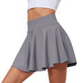Saia Plissada Feminina Sem Costura de Cintura Alta Estilo Tênis com Bolso Interno Respirável de Secagem Rápida para Esportes Yoga Golfe Curta