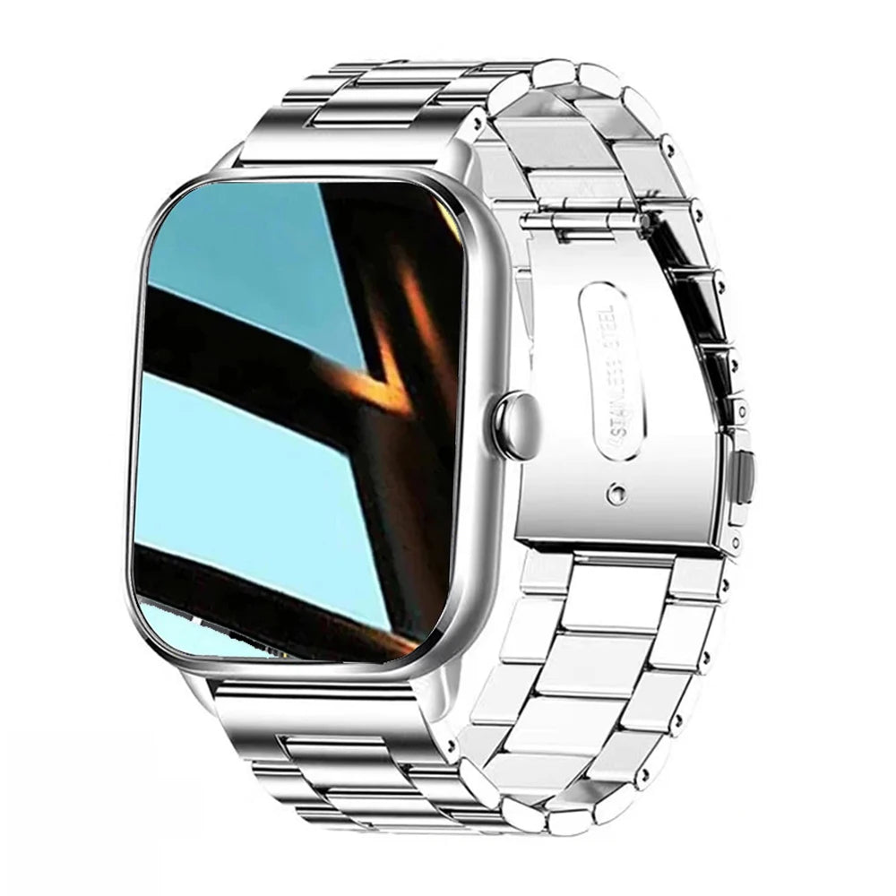 Relógio inteligente mais das mulheres dos homens mais tela de toque completa esportes fitness relógio bluetooth chamada android telefone digital multidial smartwatch