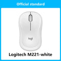 Logitech M221 Mouse sem fio com som leve, laptop, computador desktop, escritório, casa, pequeno, silencioso, portátil