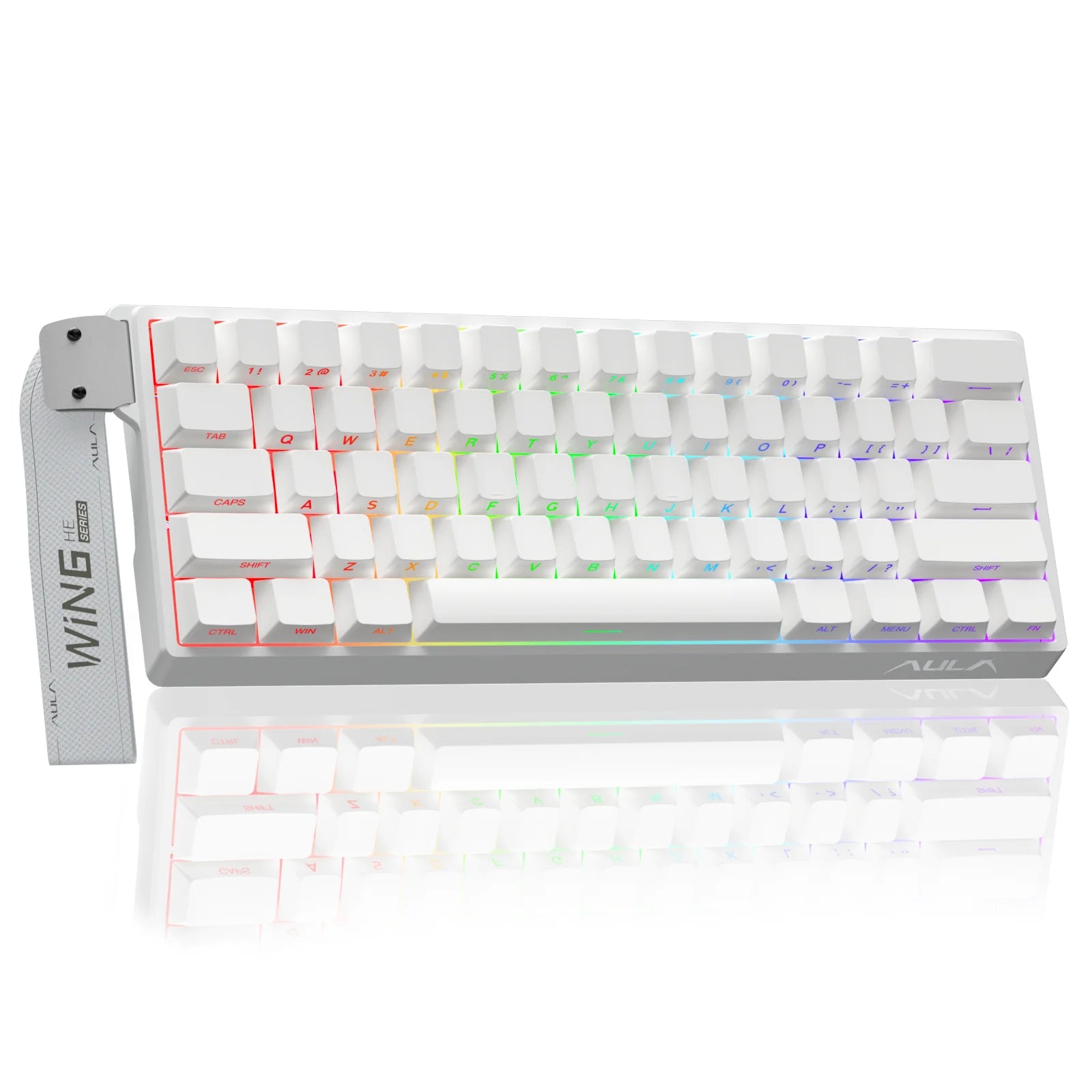AULA WIN60 Teclado com interruptor magnético Gatilho rápido 8K Retorno RGB Hotswap 60% Teclado para jogos personalizado