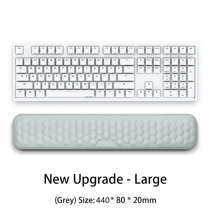 Conjunto de almofada de teclado de espuma de memória para computador de escritório laptop fácil digitação alívio da dor teclado descanso de pulso mouse pad computador mouse pad