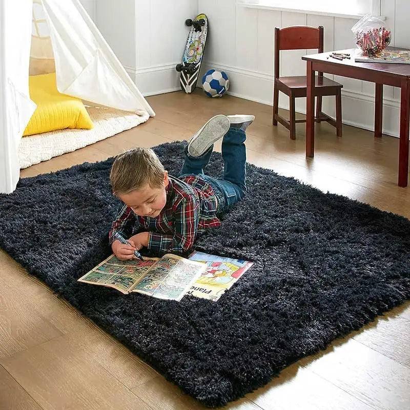 Tapete de pelúcia sala de estar sofá mesa de café verde rosa fofo cobertores macios área tapetes quarto das crianças antiderrapante decoração de casa