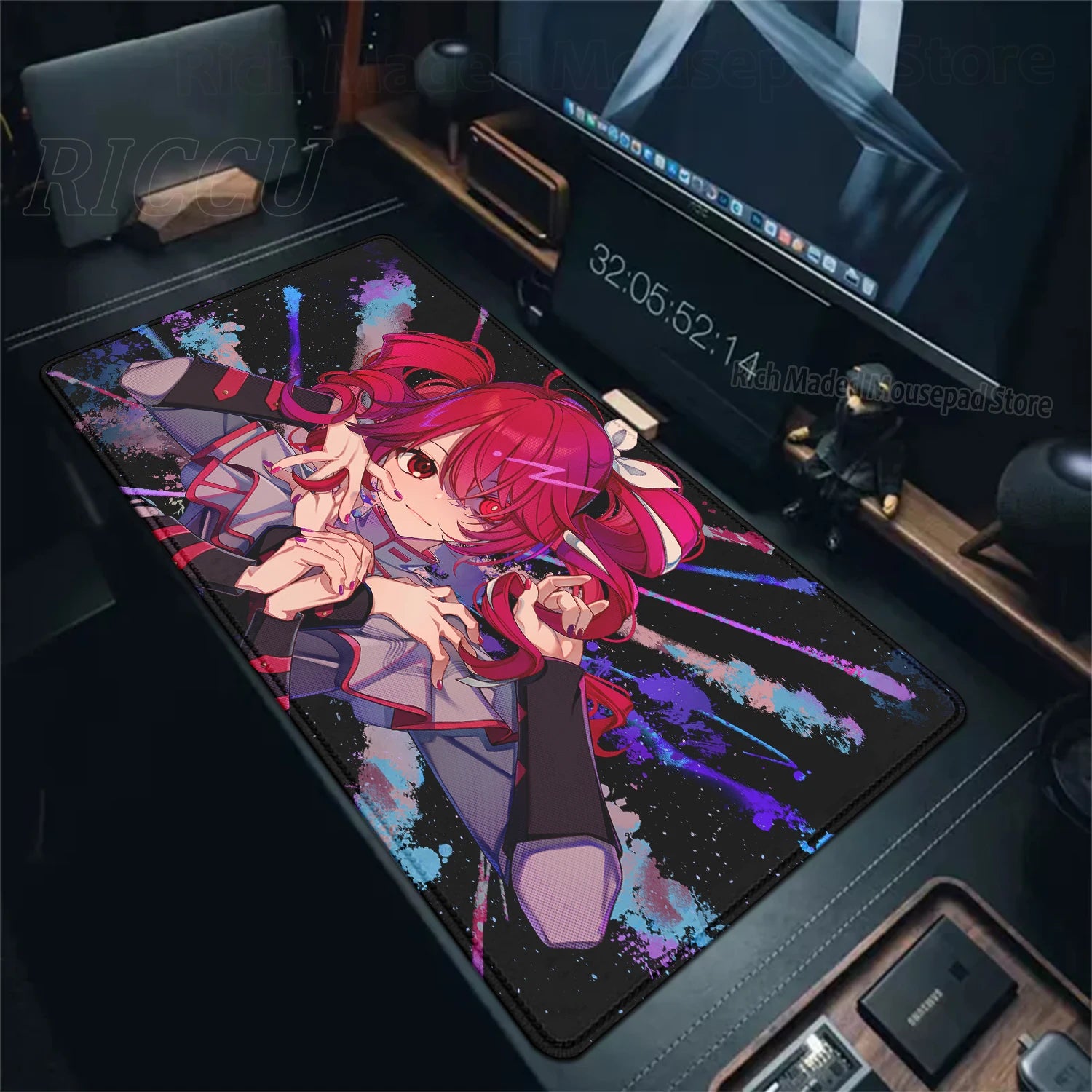 Bonito anime menina k-Kasane teto mousepad grande gaming mouse pad lockedge teclado do computador tapete de mesa pc gabinete tablepad xxl tapetes