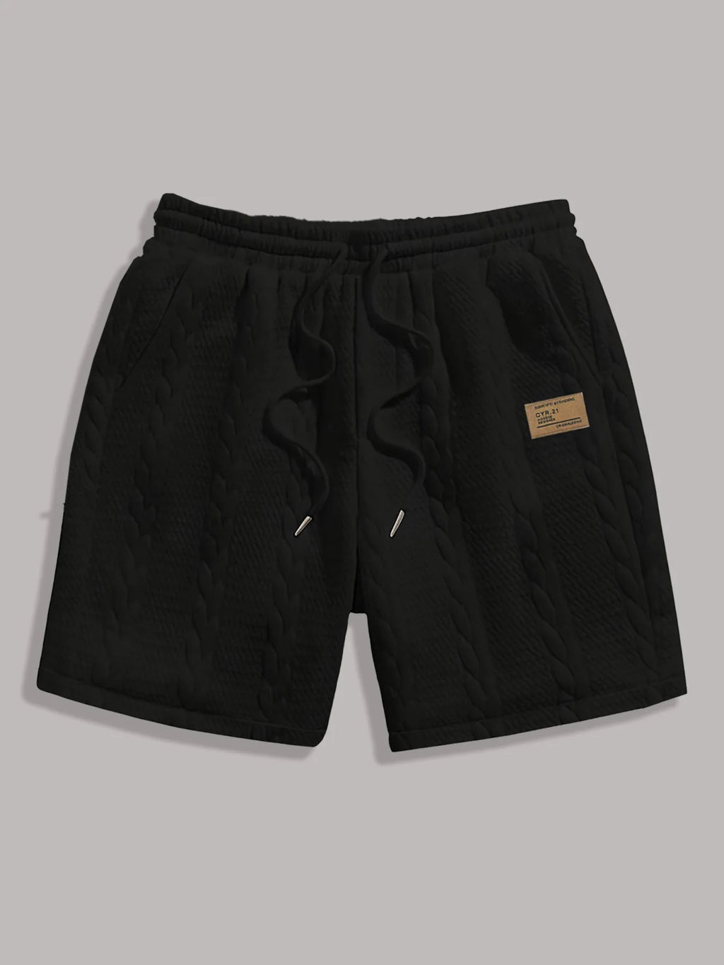 Shorts Casuais Brancos Masculinos com Cordão, Soltos e Respiráveis, de 5 Polegadas para o Verão