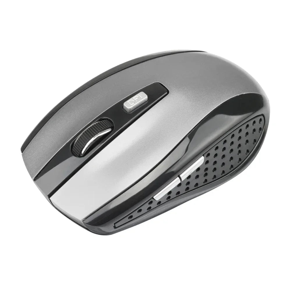 Mouse de computador sem fio usb ajustável gamer gaming 6 botões óptico 2.4 receptor usb para computador acessórios para computador