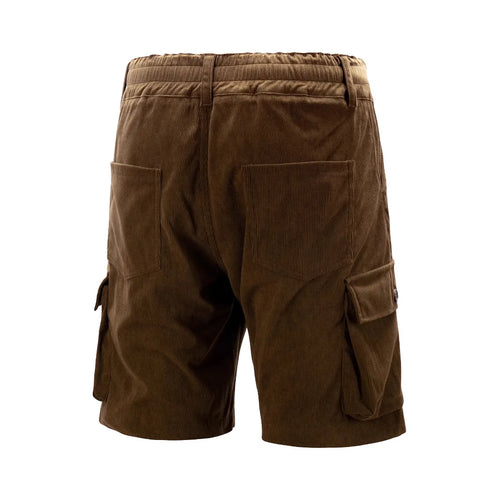 Bermudas Cargo Vintage Masculinas: Calções de Verão Modernos em Corduroy, Casuais, Cor Sólida, Esportivos e Respiráveis