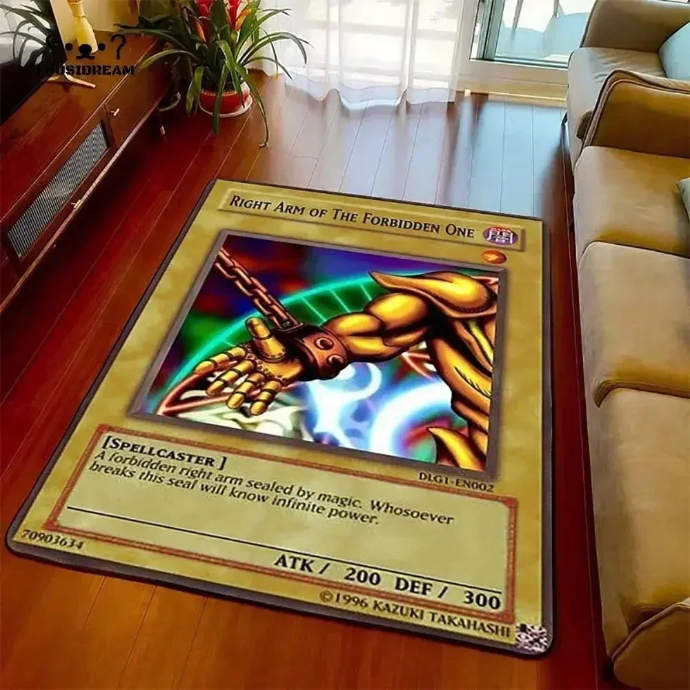 Yu-gi-oh olhos azuis dragão branco anime antiderrapante tapete dos desenhos animados para sala de estar quarto área decorativa presente perfeito