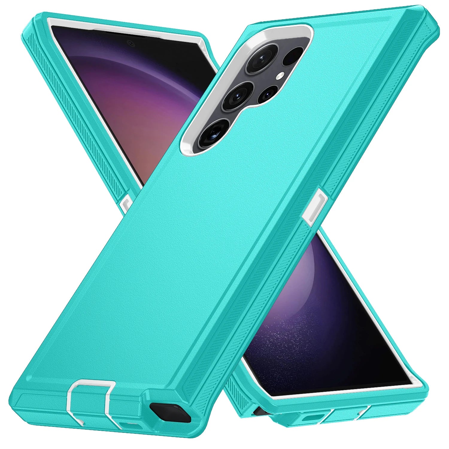 Para samsung galaxy s25 s24 s23 s22 s21 s20 fe plus ultra nota 20 armadura à prova de choque defender caso telefone duro pc + tpu capa traseira