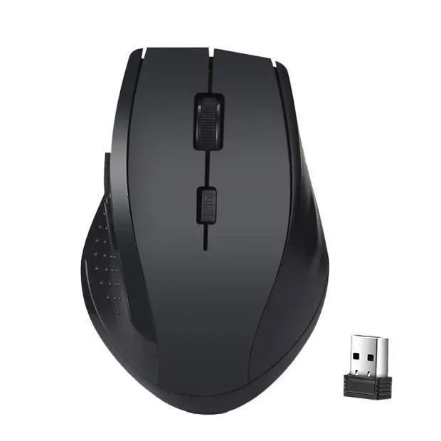 Mouse gamer sem fio de 2,4 GHz para computador, mouse para jogos com receptor USB, acessórios para laptop