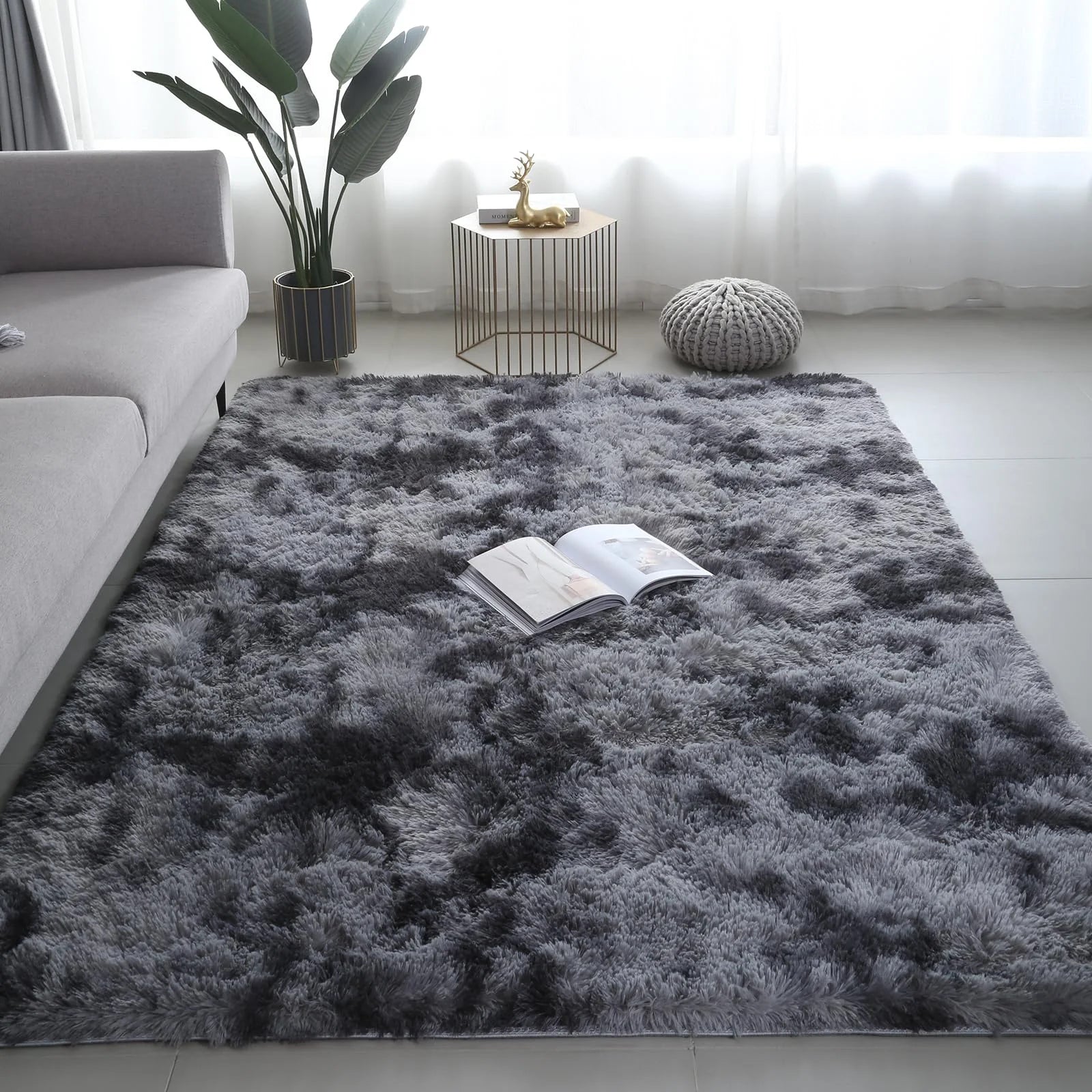 Tapete Ultra Macio VIKAMA, Tapete de Piso para Quarto e Sala de Estar, Carpete para Berçário, Decoração para Quarto de Meninas