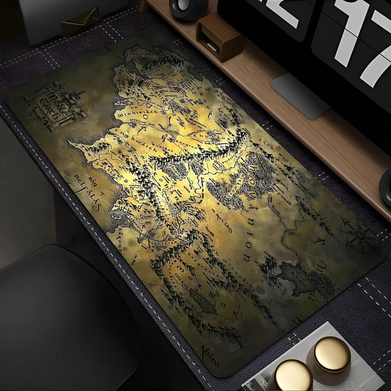 Mouse Pad para Jogos T-The Lord of the Rings 90x40cm, Tapete de Mesa para Computador, Acessórios para Gamer, Tapete de Teclado